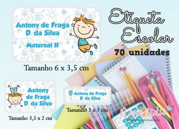 2 Kits Etiqueta Escolar - com Desconto