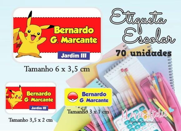 3 Kits Etiqueta Escolar - com Desconto