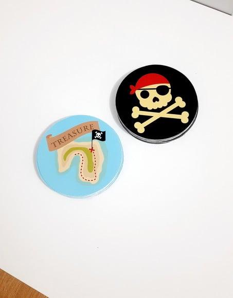 Adesivo 5 cm - Piratas