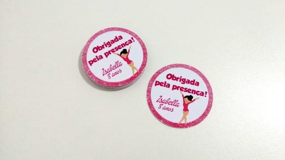 Adesivo 5 cm Ginástica Ritmica