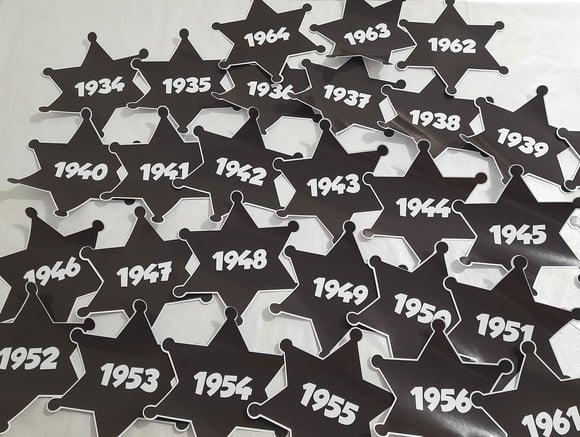 Adesivo Estrela - Escrita Personalizável