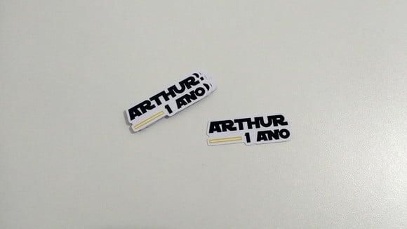 Adesivo Nome - Star Wars