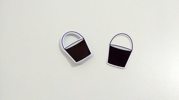 Aplique Baldinho 5 cm - Fazendinha