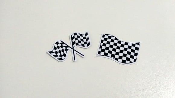 Aplique Bandeira Corrida 5 cm