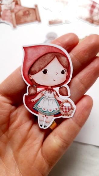 Aplique Chapéuzinho Vermelho 5 cm