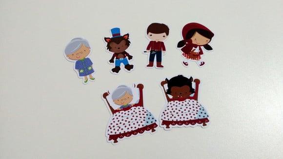 Aplique Chapéuzinho Vermelho 7 cm
