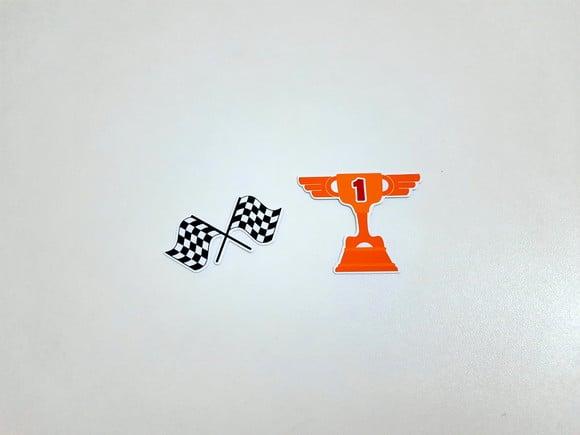 Aplique Corrida 5 cm - Taça e Bandeira