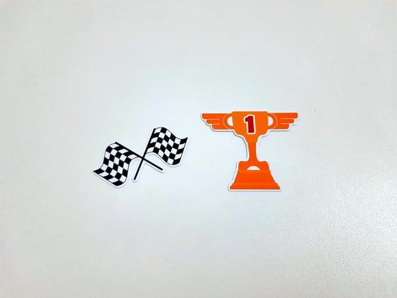 Aplique Corrida 7 Cm- Taça e Bandeira