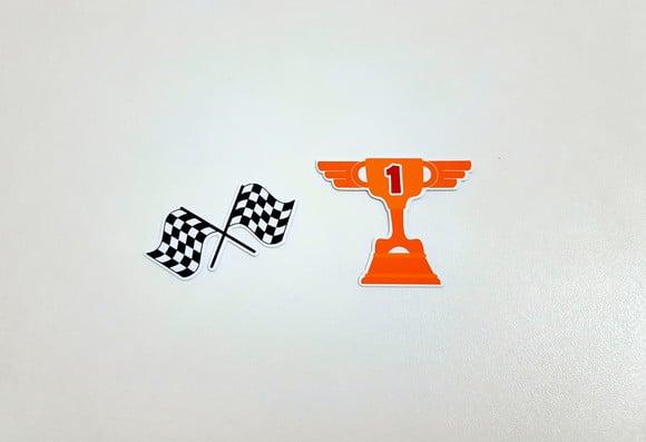 Aplique Corrida 5 cm - Taça e Bandeira
