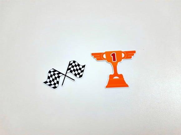 Aplique Corrida 5 cm - Taça e Bandeira