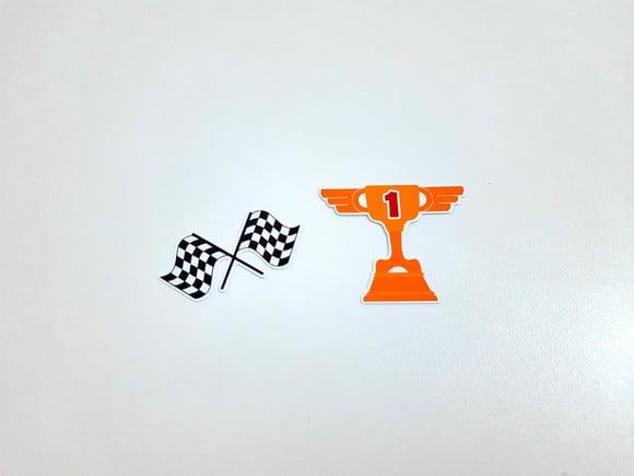 Aplique Corrida 5 cm - Taça e Bandeira