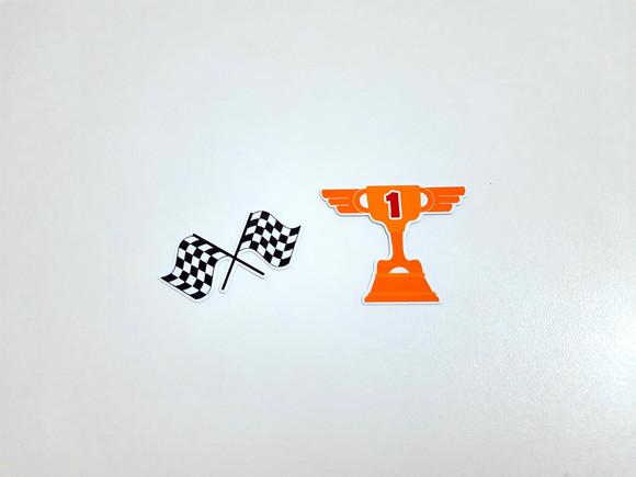 Aplique Corrida 7 Cm- Taça e Bandeira