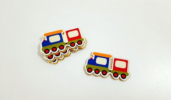 Aplique Duplo Trem - Brinquedos