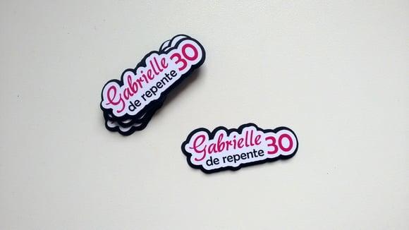 Aplique em camadas - De repente 30