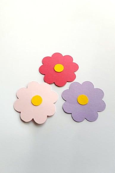 Aplique em Scrap Floral 5 cm