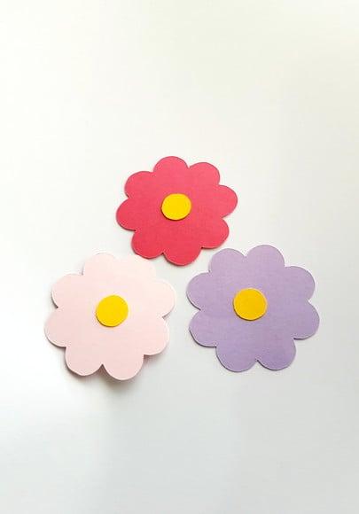 Aplique em Scrap Floral 5 cm