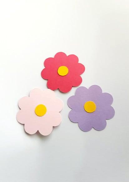 Aplique em Scrap Floral 5 cm