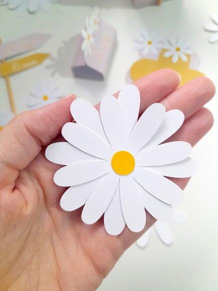 Aplique em Scrap Margarida 5 cm
