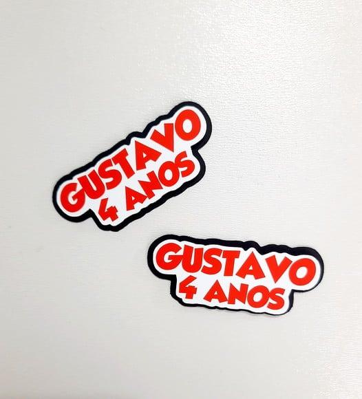 Aplique Nome em Camadas