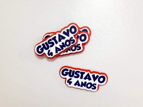 Aplique Nome em Camadas