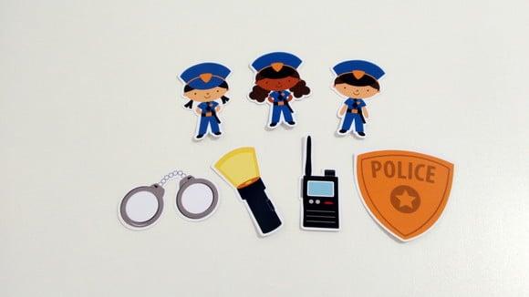 Aplique Policia 5 cm