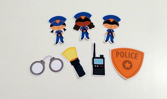 Aplique Policia 5 cm