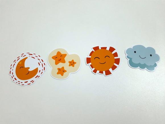 Aplique Sol e Nuvem 7 cm
