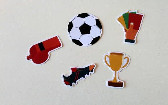 Apliques Futebol 7 cm