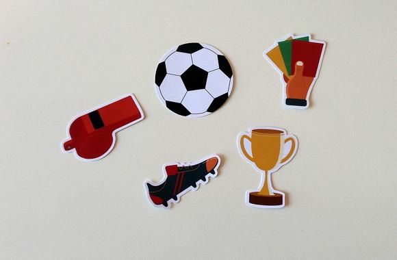Apliques Futebol 7 cm