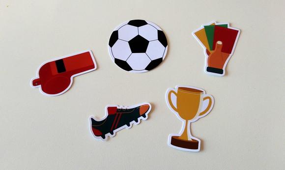 Apliques Futebol 7 cm