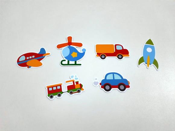 Apliques Meios de Transporte 7 cm
