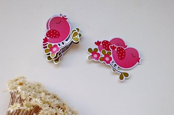 Apliques Passarinho 5 cm