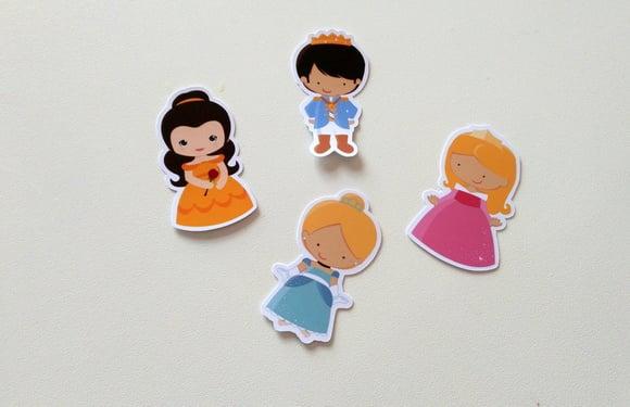 Apliques Príncipe e Princesas 7 cm