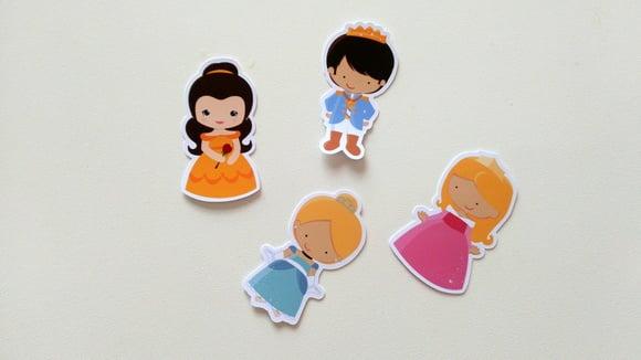 Apliques Príncipe e Princesas 7 cm