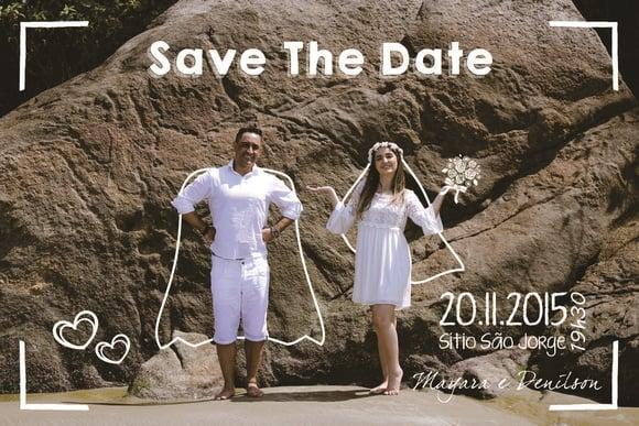 Arte Digital na Foto - SAVE THE DATE