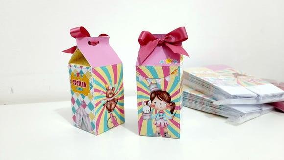 Caixa Milk - Circo Rosa