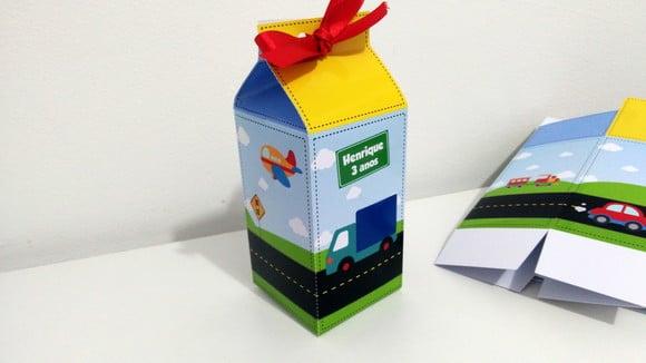 Caixa Milk - Meios de Transporte