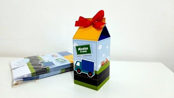Caixa Milk - Meios de Transporte