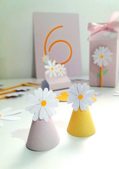 Chapéuzinho para Doces Margaridas