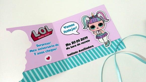 Convite Boneca