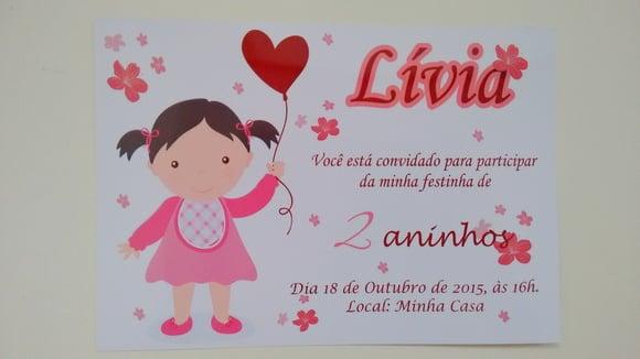 Convite Boneca
