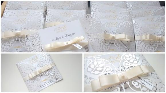 Convite Casamento Rendado