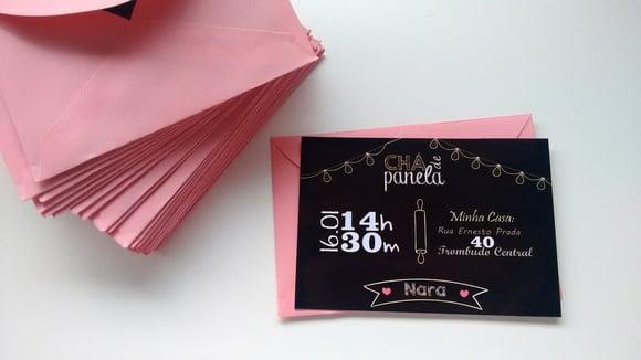 Convite Chá de Panela (chalkboard)