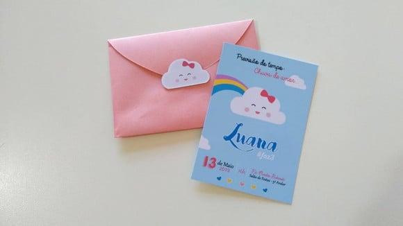 Convite Chuva de Amor