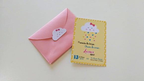 Convite Chuva de Amor