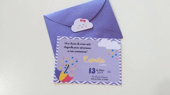 Convite Chuva de Amor
