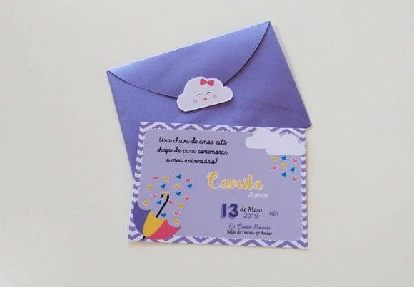 Convite Chuva de Amor