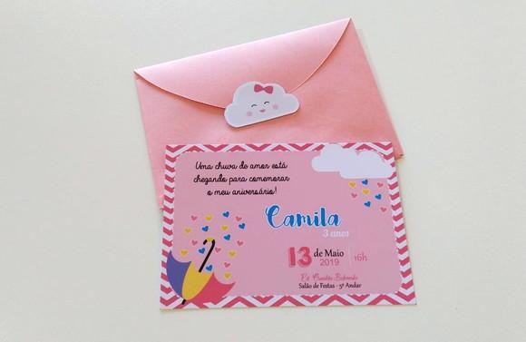 Convite Chuva de Amor