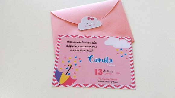 Convite Chuva de Amor