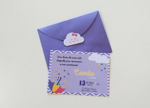 Convite Chuva de Amor